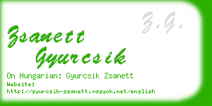 zsanett gyurcsik business card